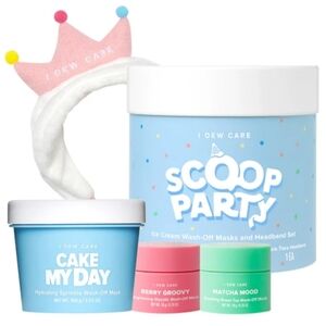 New I Dew Care Scoop Party Mask Set
